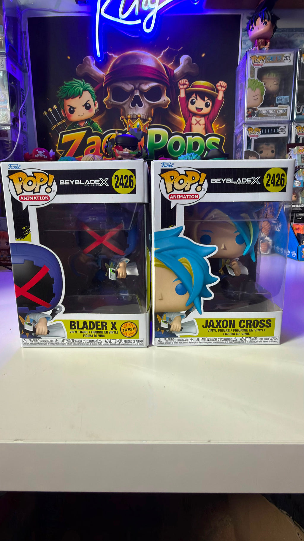 Funko Pop Bundle BeyBlade X Blader X Chase & Jaxon Cross 2426