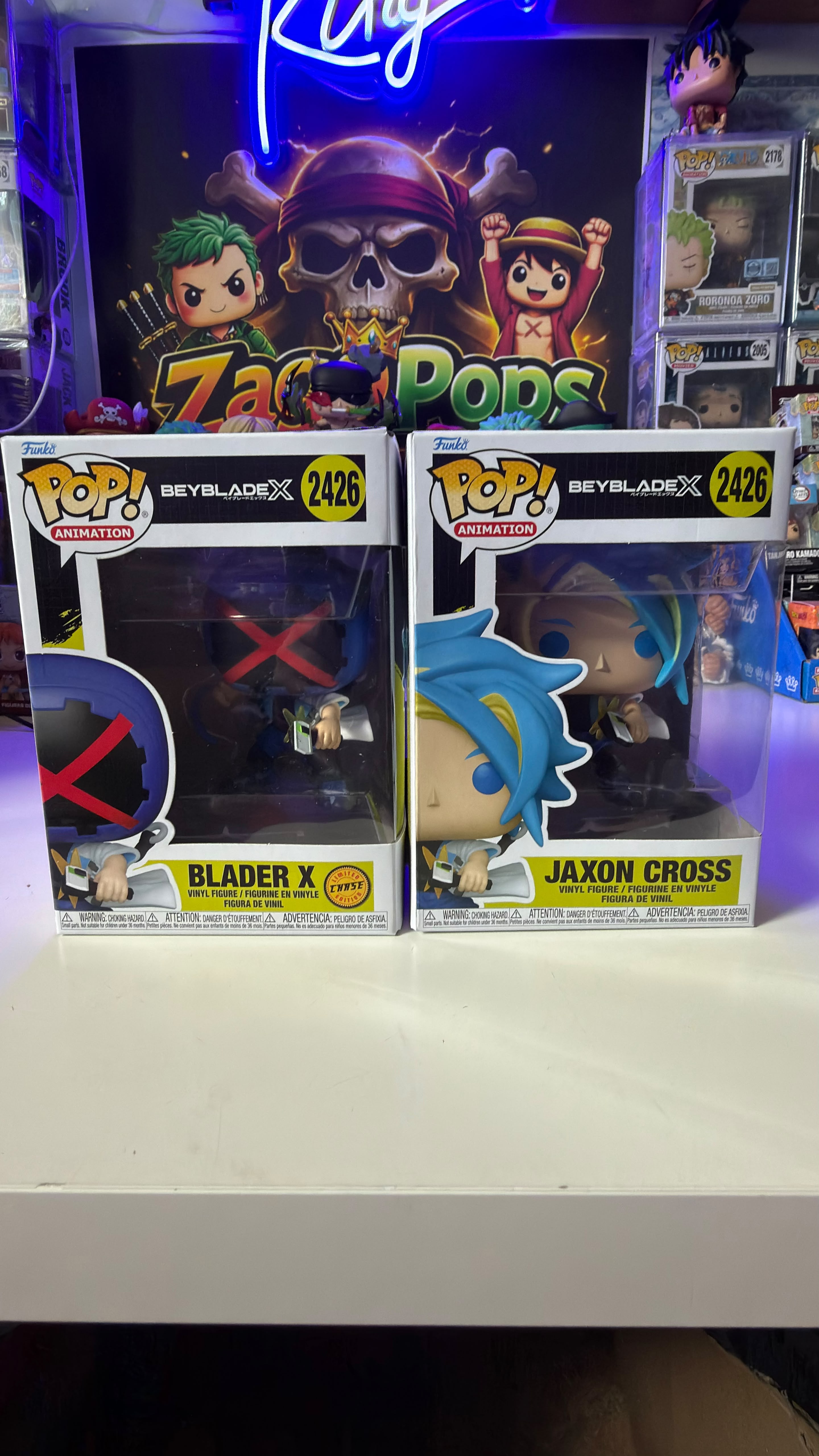 Funko Pop Bundle BeyBlade X Blader X Chase & Jaxon Cross 2426