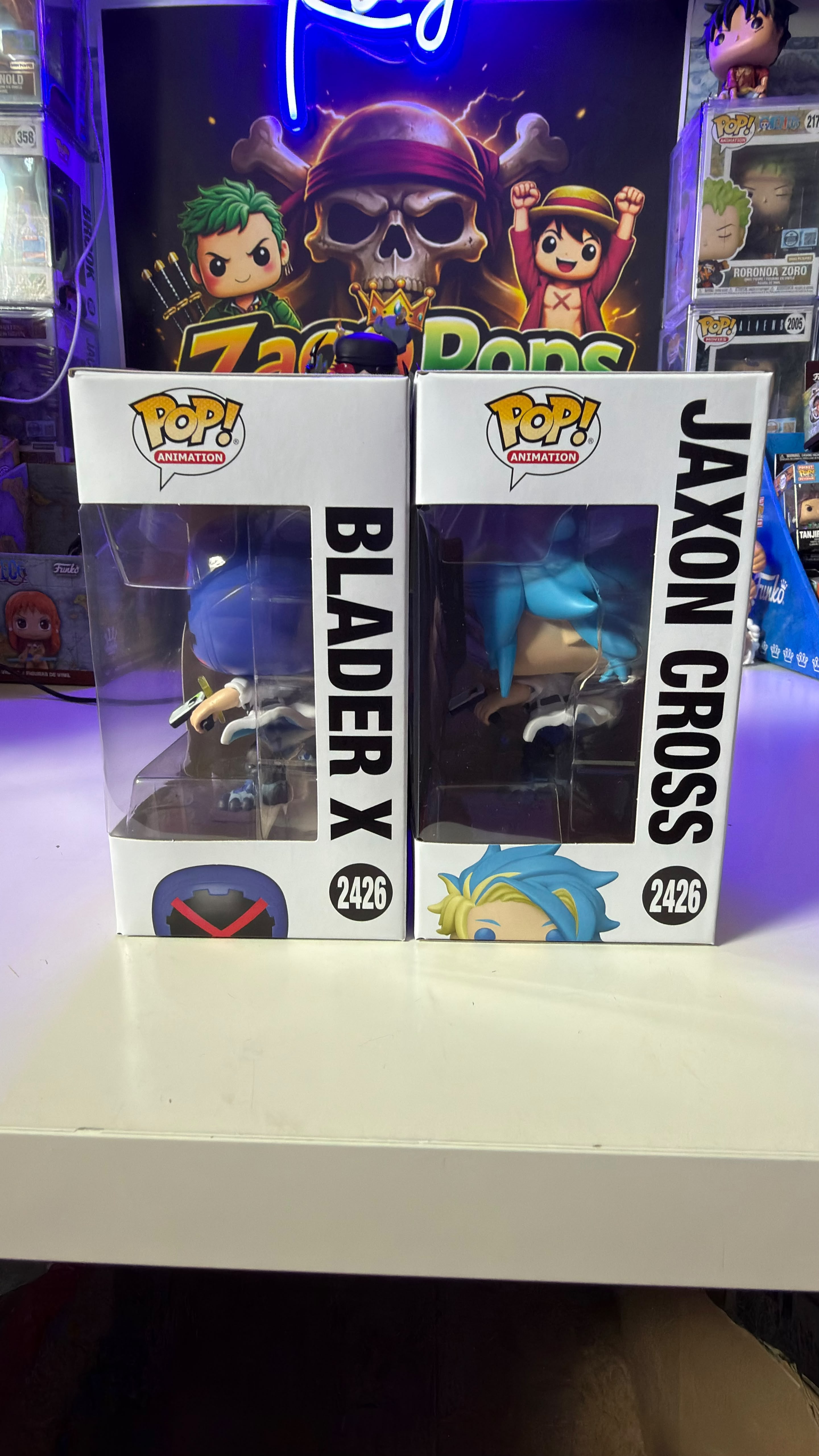 Funko Pop Bundle BeyBlade X Blader X Chase & Jaxon Cross 2426