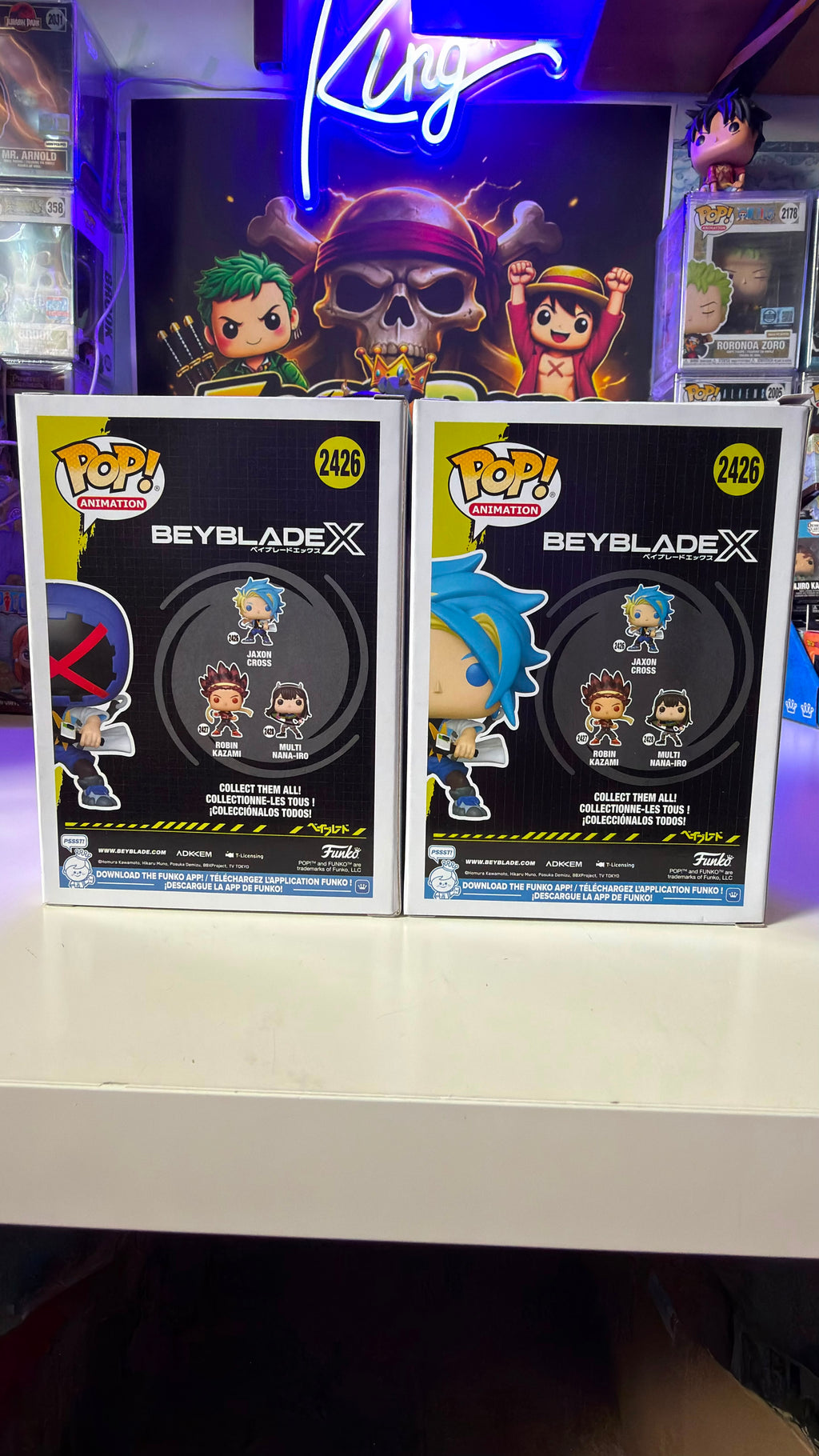 Funko Pop Bundle BeyBlade X Blader X Chase & Jaxon Cross 2426