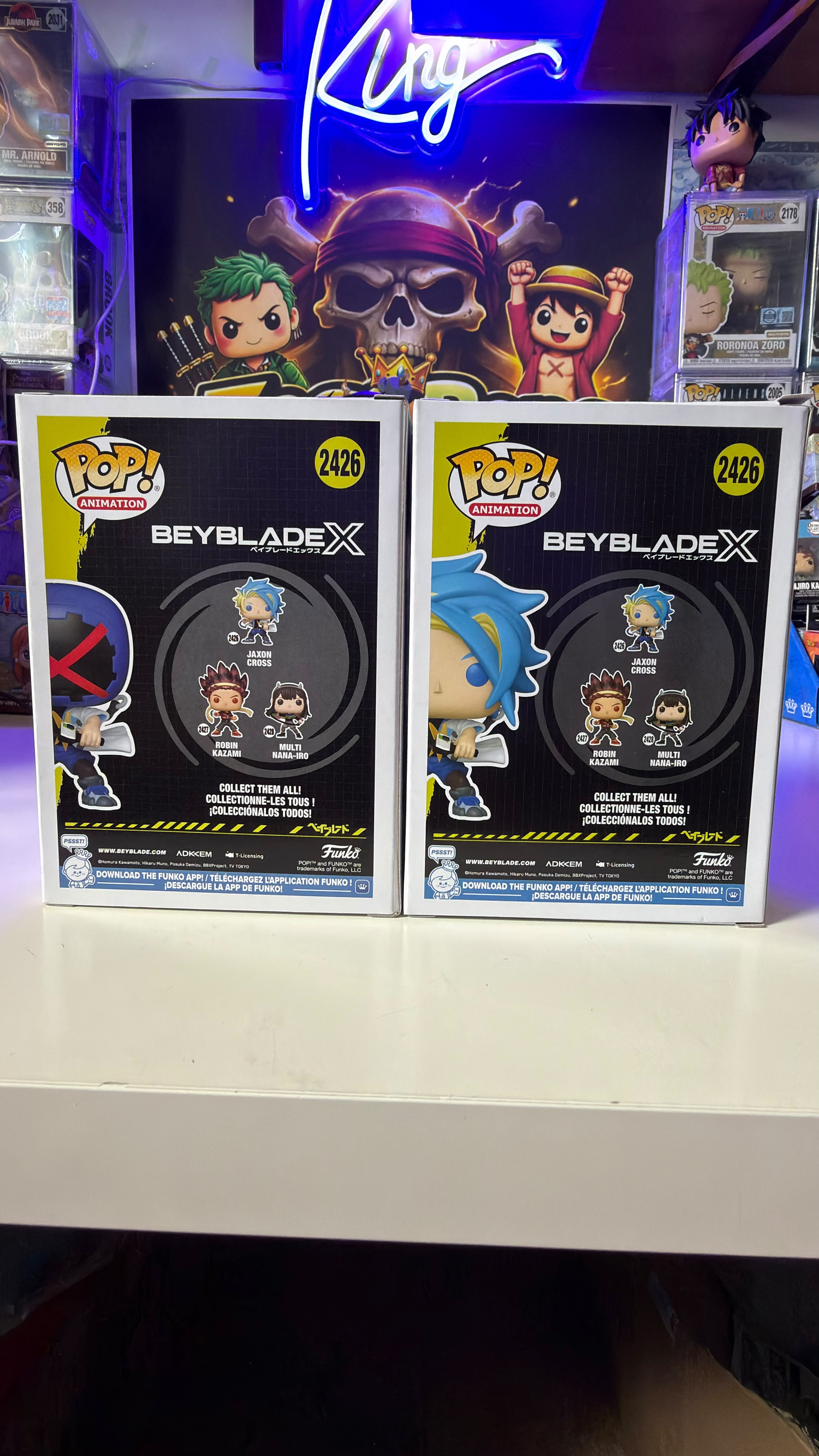 Funko Pop Bundle BeyBlade X Blader X Chase & Jaxon Cross 2426