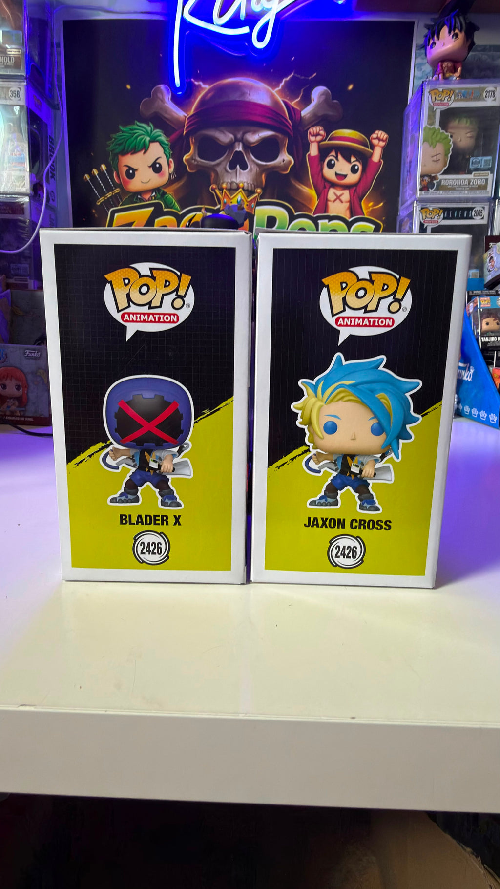 Funko Pop Bundle BeyBlade X Blader X Chase & Jaxon Cross 2426