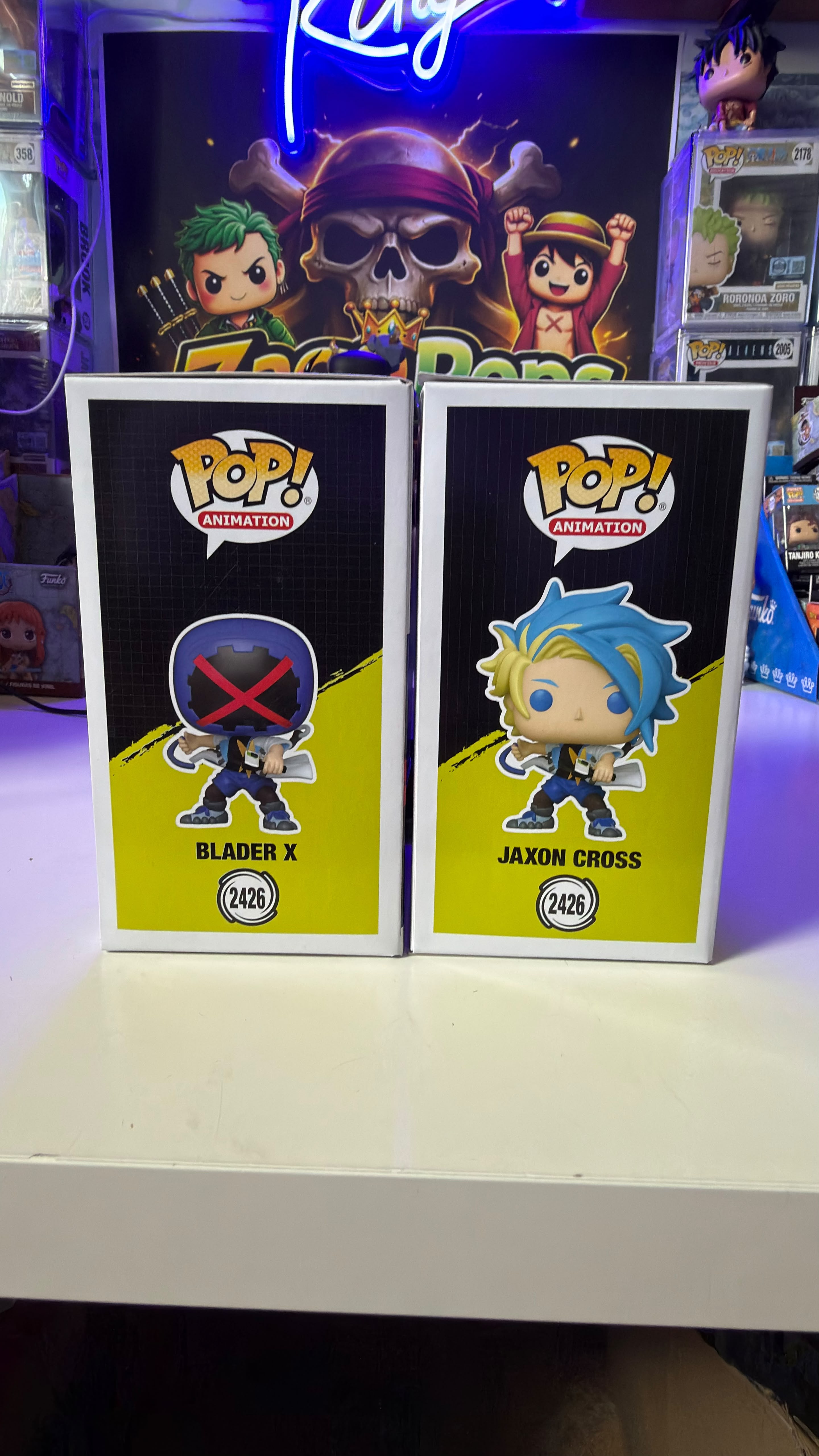 Funko Pop Bundle BeyBlade X Blader X Chase & Jaxon Cross 2426