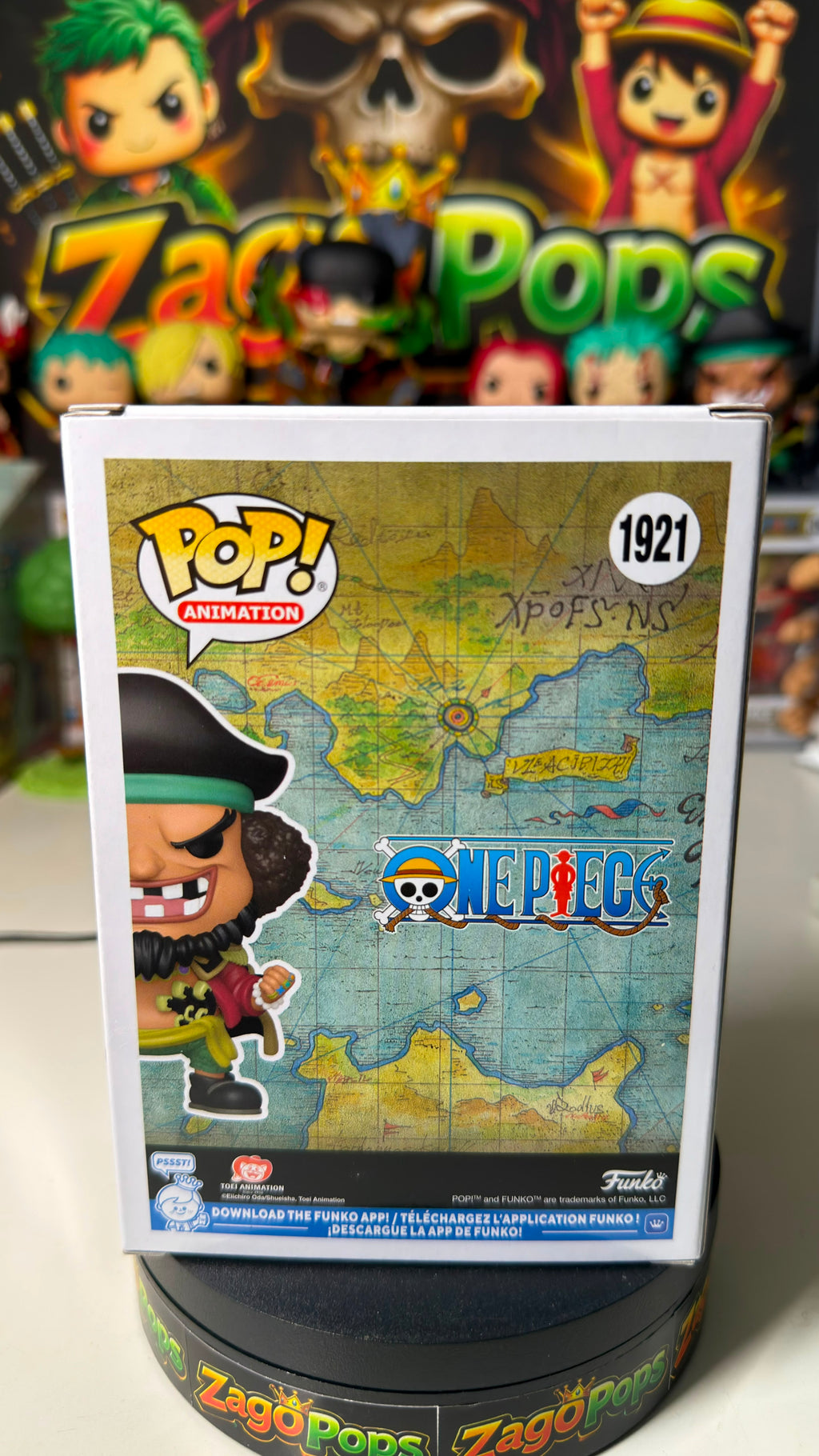 Funko Pop Marshall D. Teach 1921 One Piece Signed Jap Voice Akio Otsuka
