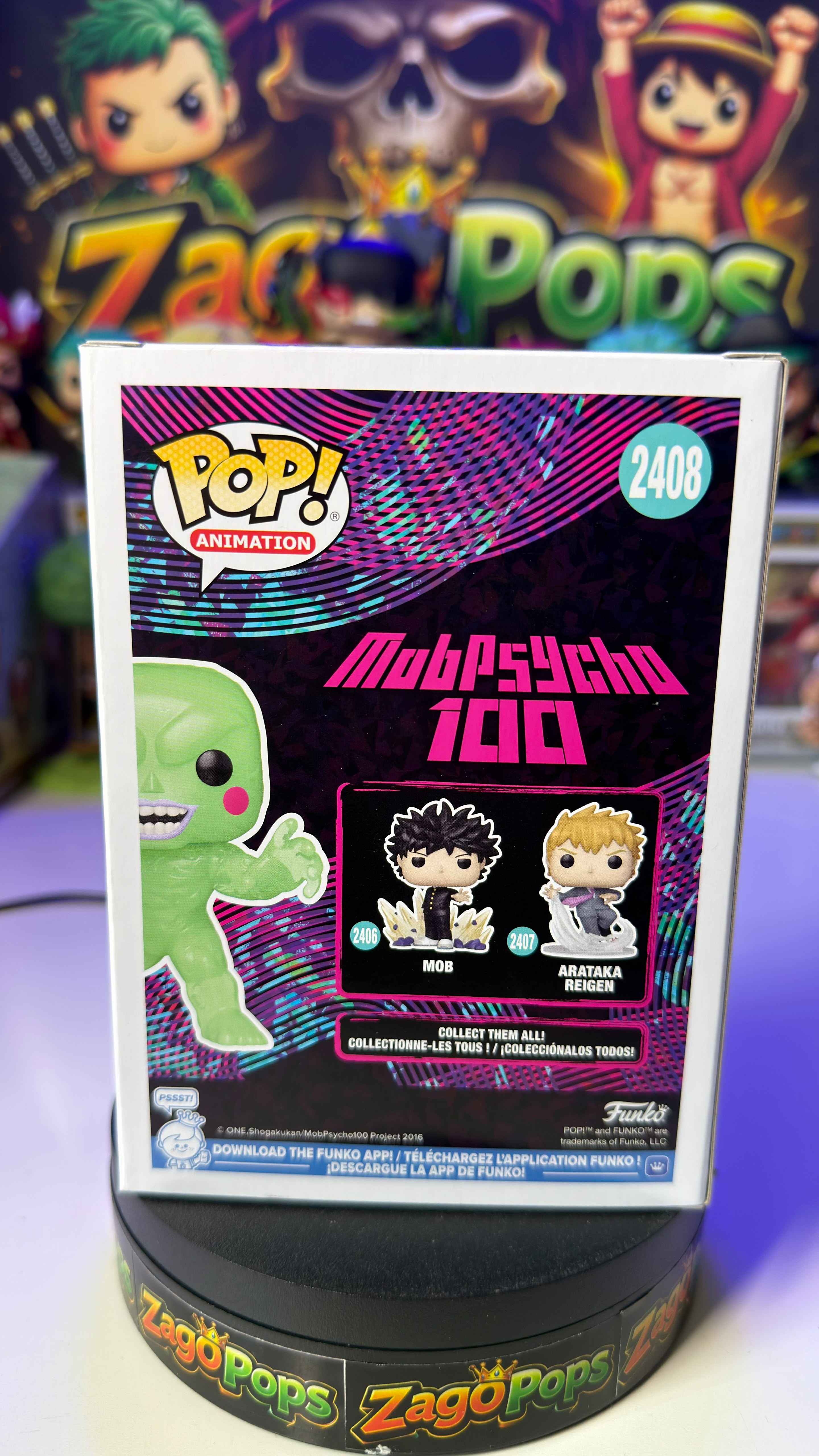 Funko Pop Dimple 2408 Glows in the Dark MobPsycho