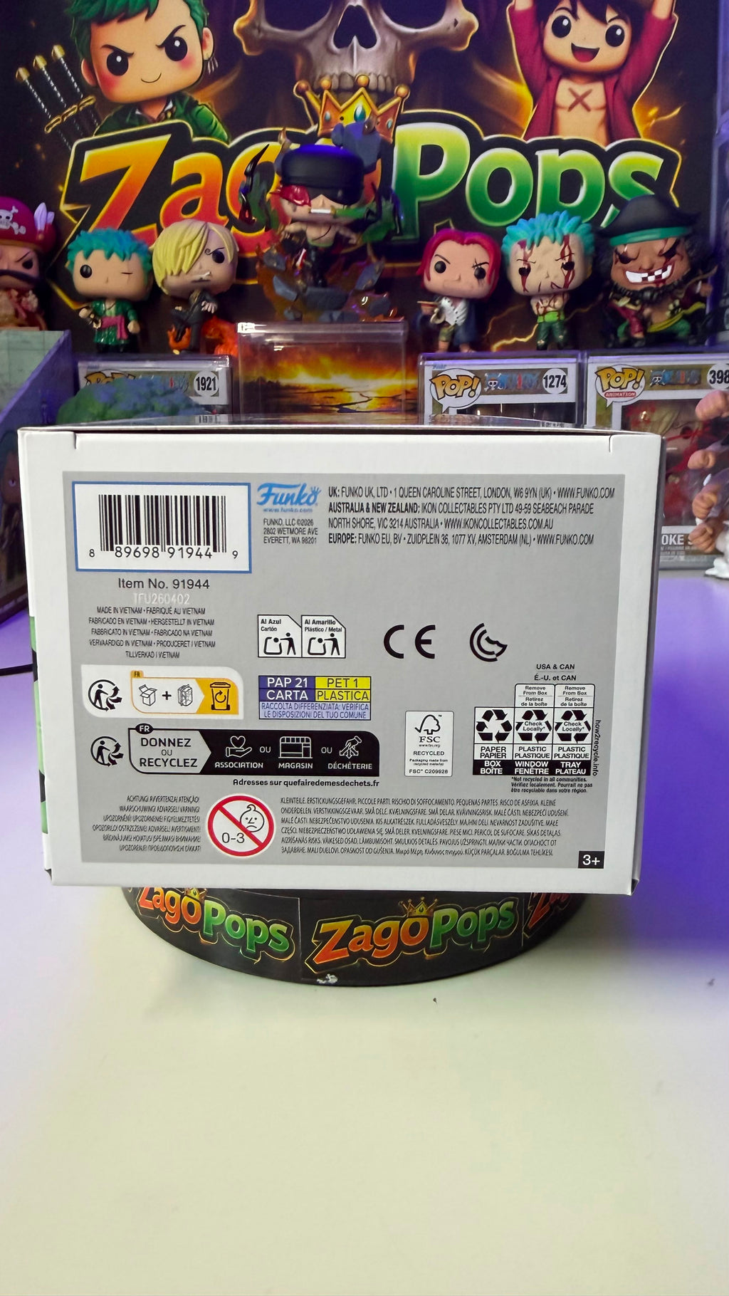 Funko Pop Dimple 2408 Glows in the Dark MobPsycho
