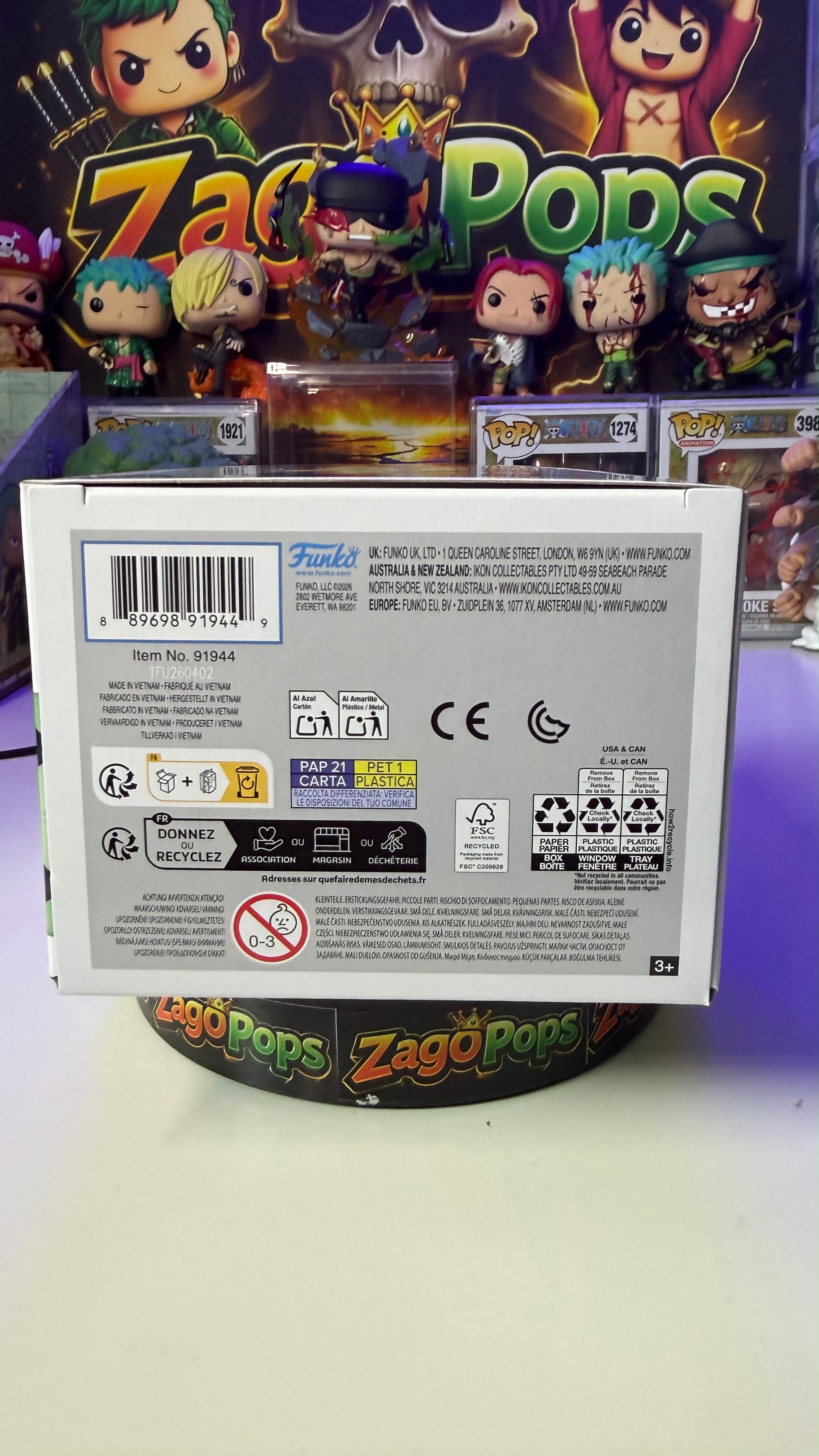 Funko Pop Dimple 2408 Glows in the Dark MobPsycho
