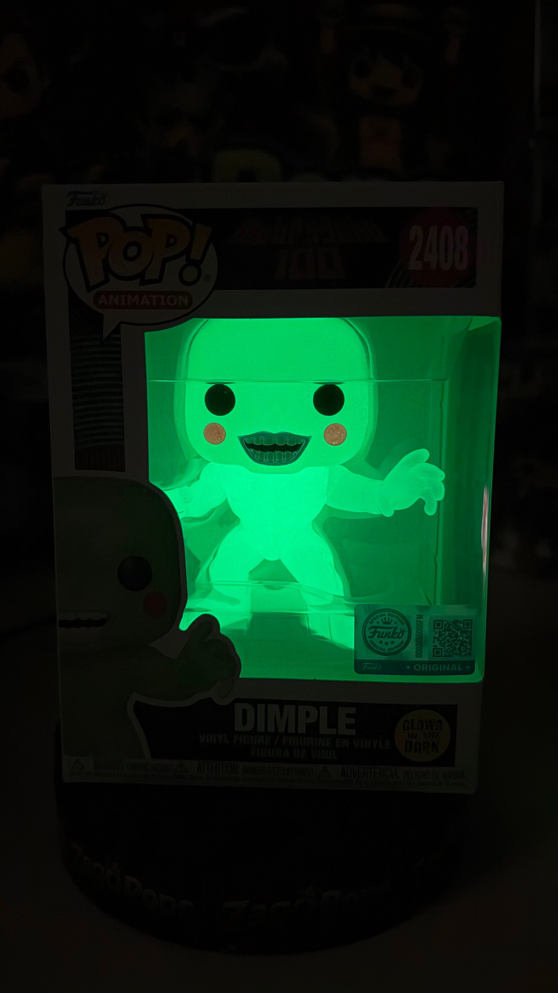 Funko Pop Dimple 2408 Glows in the Dark MobPsycho