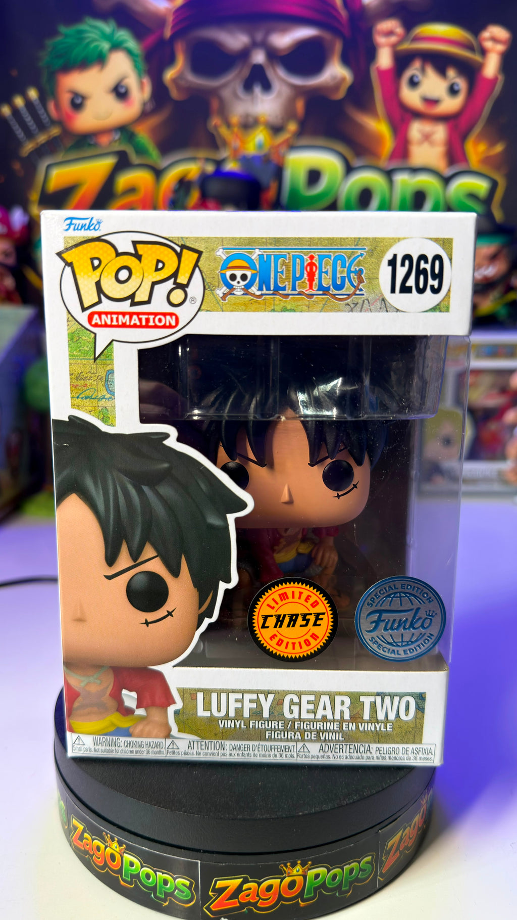 Funko Pop Luffy Gear Two 1269 Chase One Piece