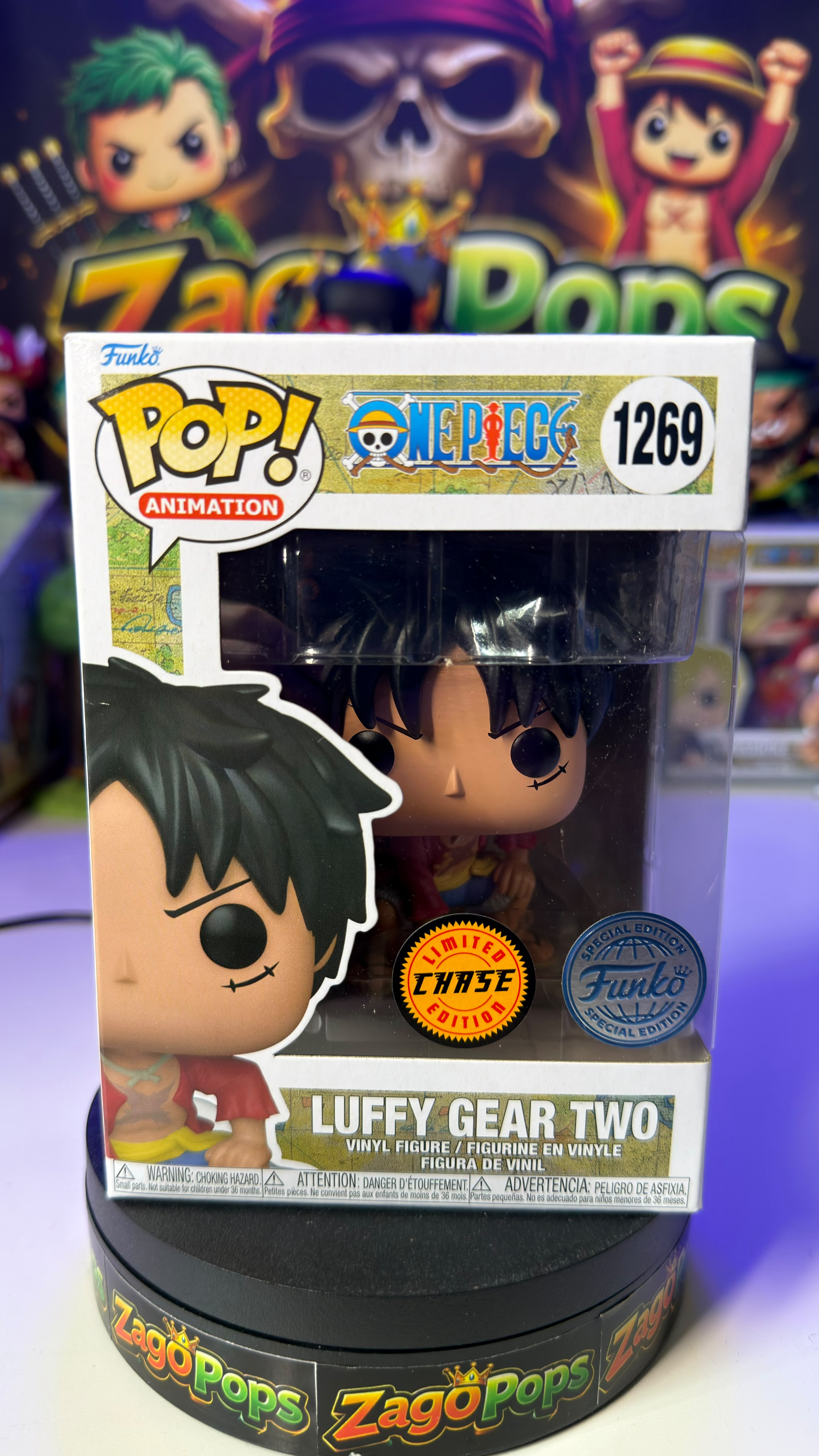 Funko Pop Luffy Gear Two 1269 Chase One Piece