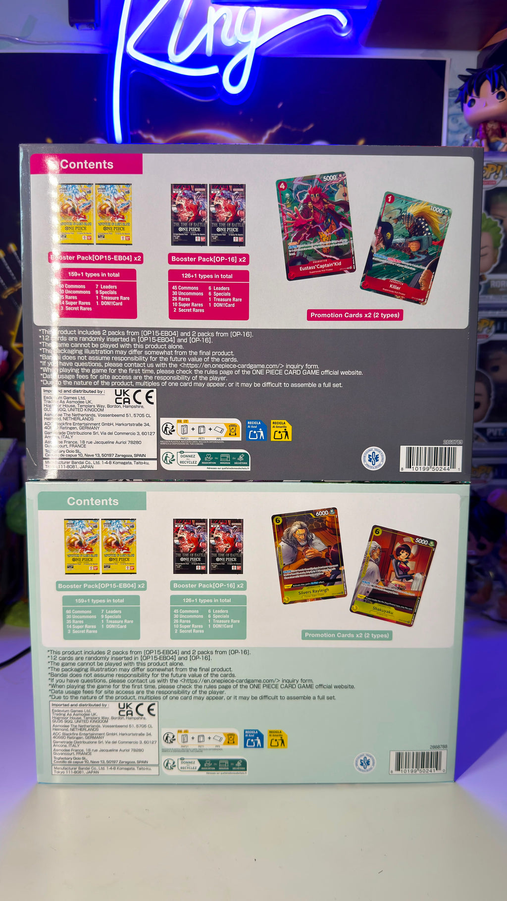 Card Game TCG One Piece Bundle Illustration Box IB-07 - IB-08 ENG