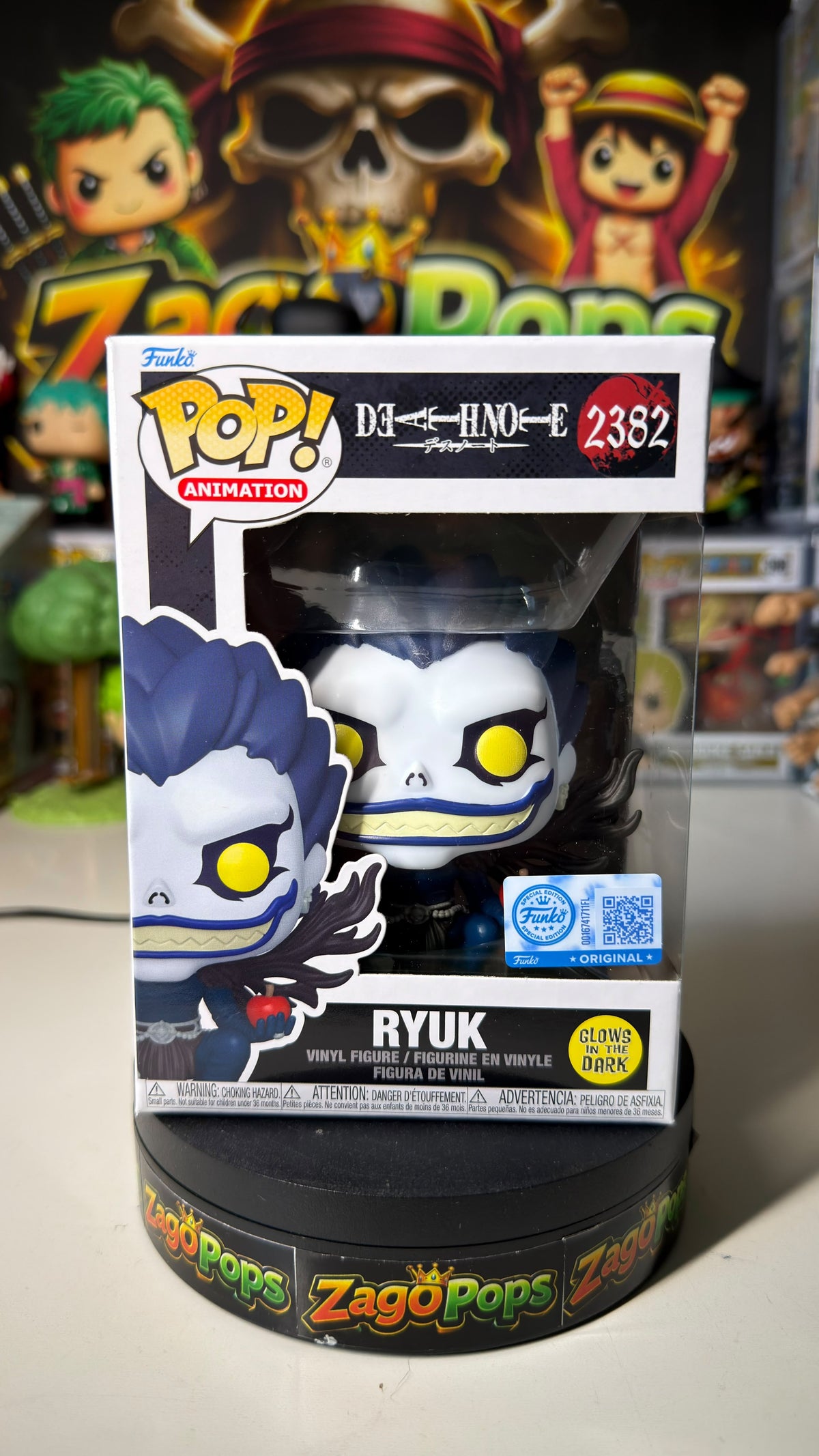 Funko Pop Ryuk 2382 Glows in the Dark Death Note