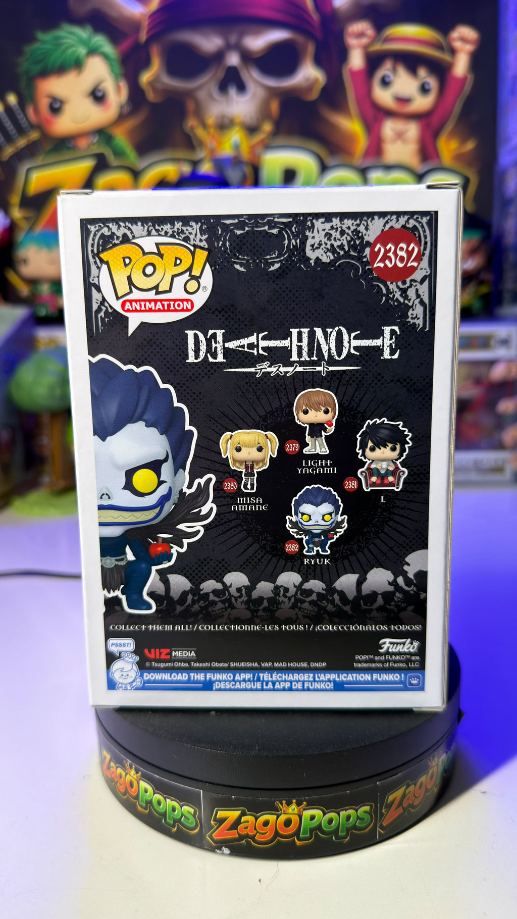 Funko Pop Ryuk 2382 Glows in the Dark Death Note