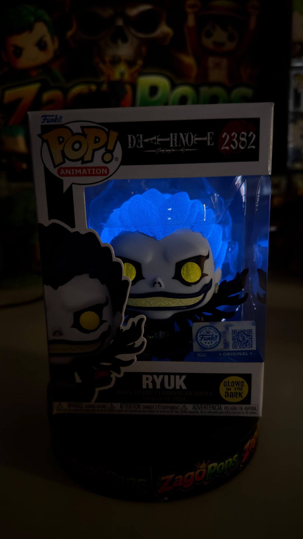 Funko Pop Ryuk 2382 Glows in the Dark Death Note