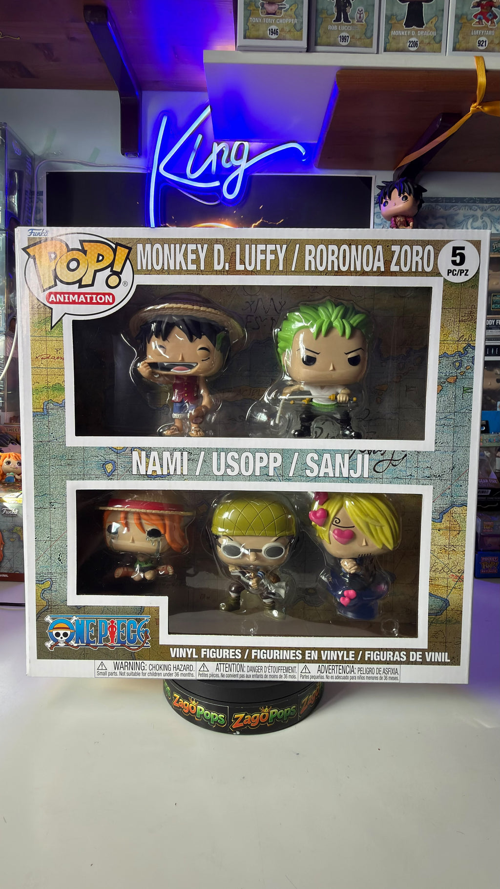 Funko Pop 5 pack One Piece Luffy Zoro Sanji Usopp Nami