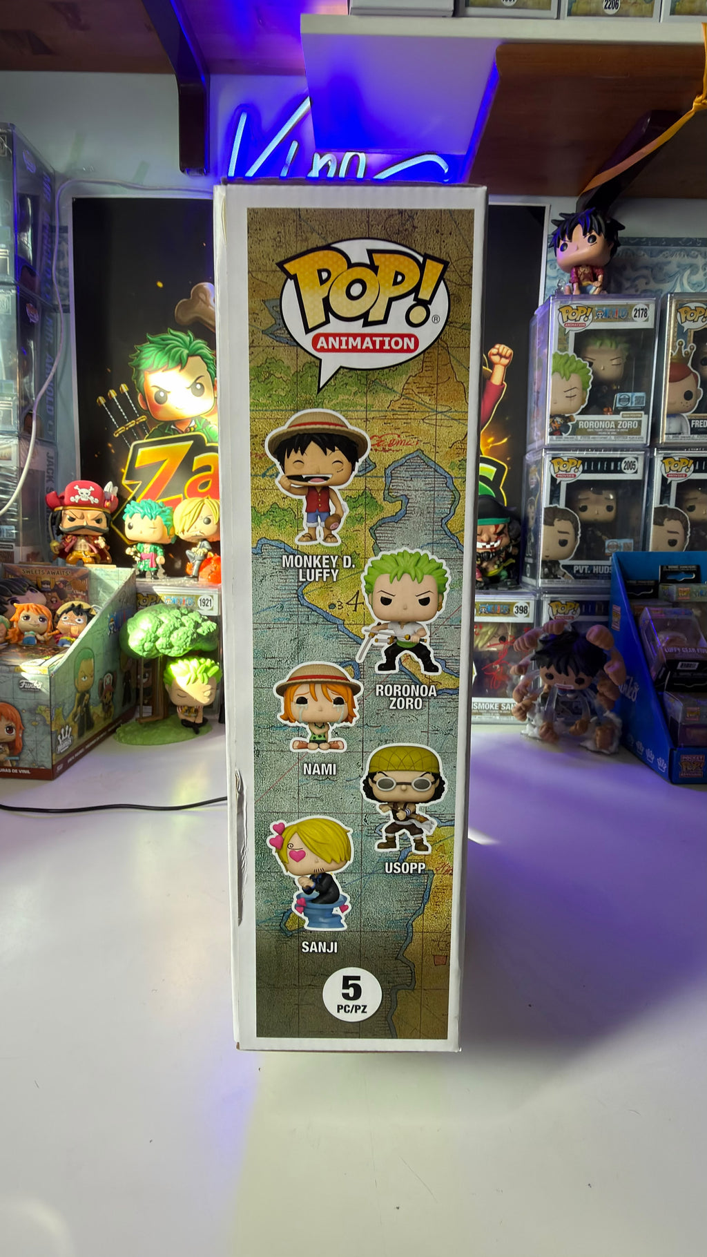 Funko Pop 5 pack One Piece Luffy Zoro Sanji Usopp Nami