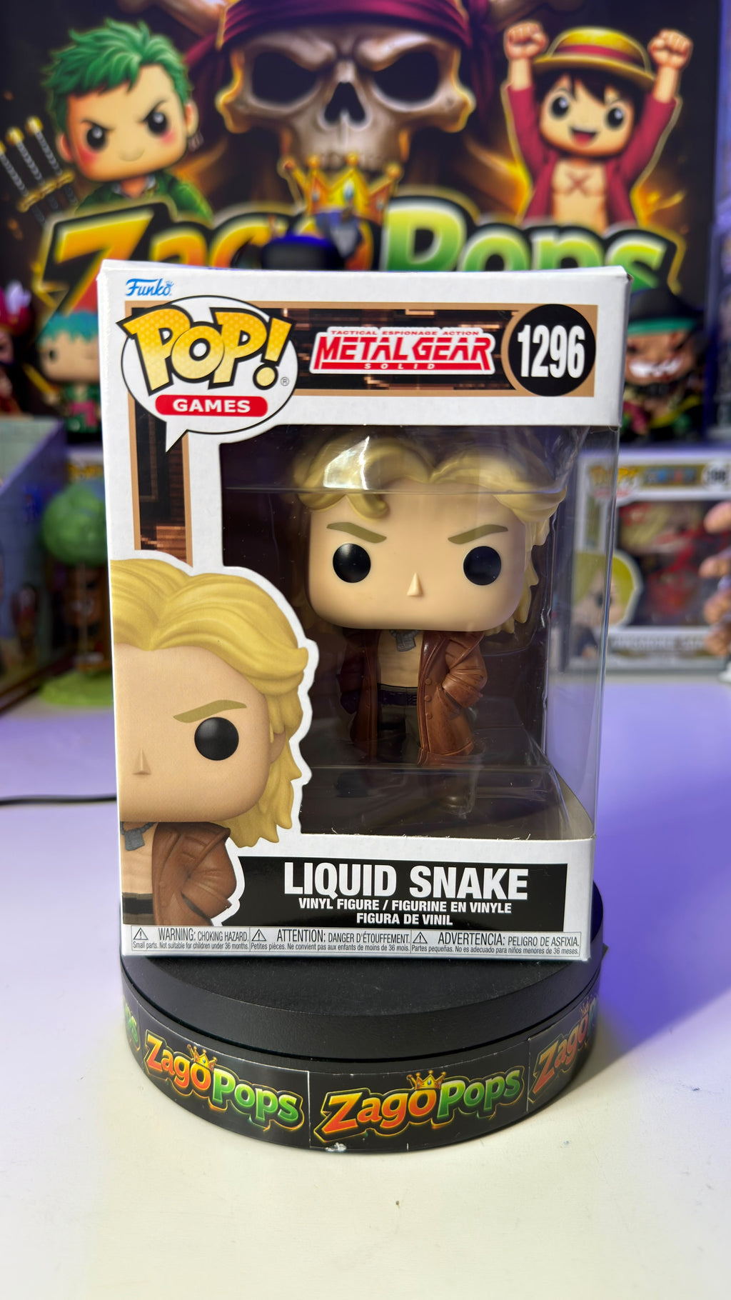 Funko Pop Liquid Snake 1296 Metal Gear Solid