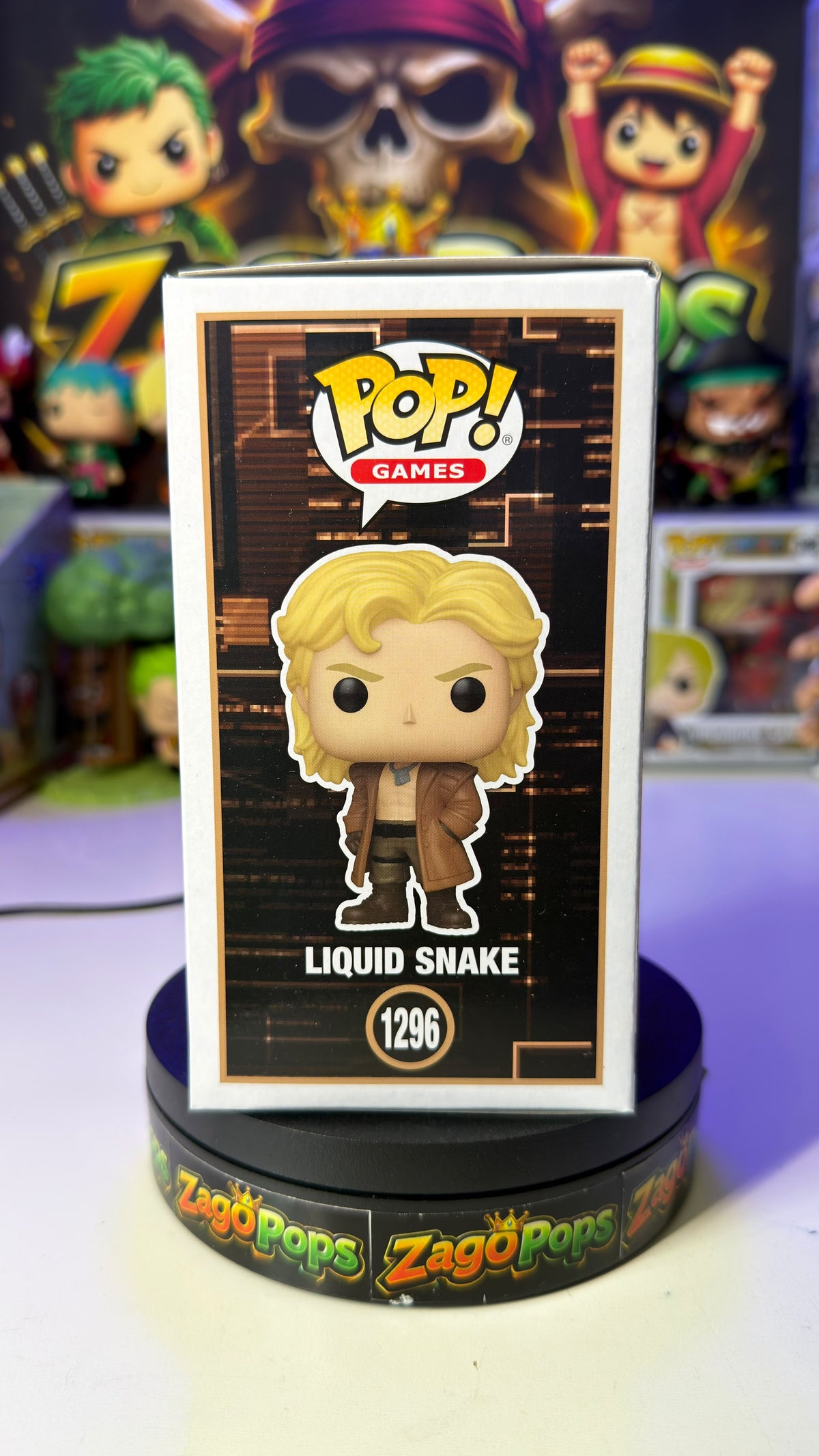 Funko Pop Liquid Snake 1296 Metal Gear Solid