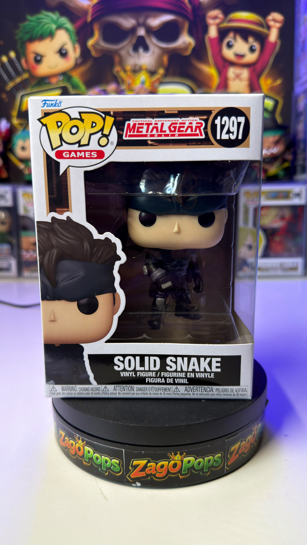 Funko Pop Solid Snake 1297 Metal Gear Solid