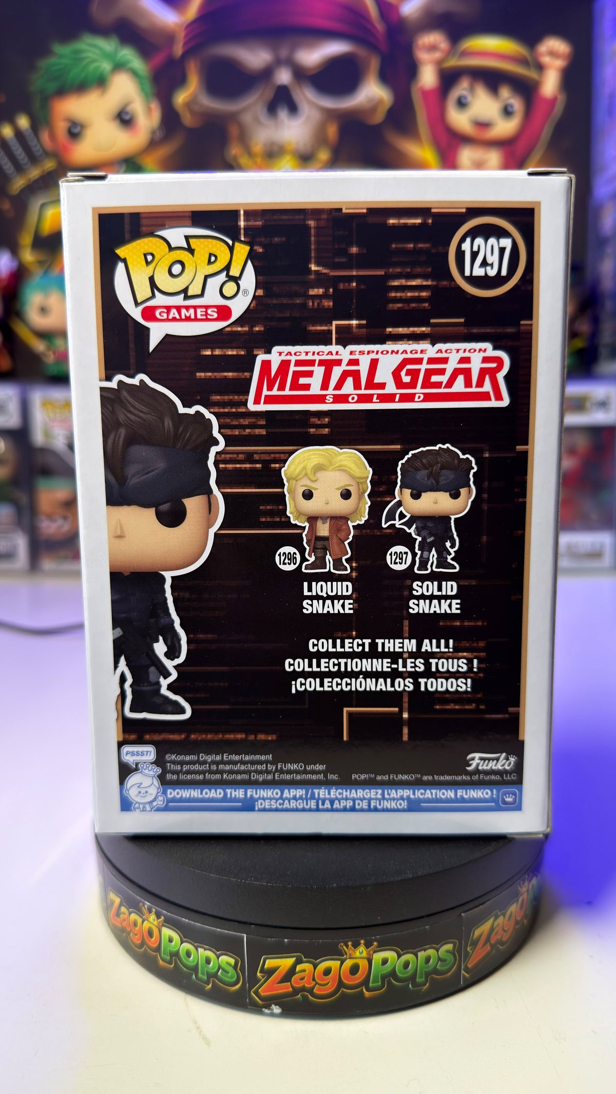 Funko Pop Solid Snake 1297 Metal Gear Solid