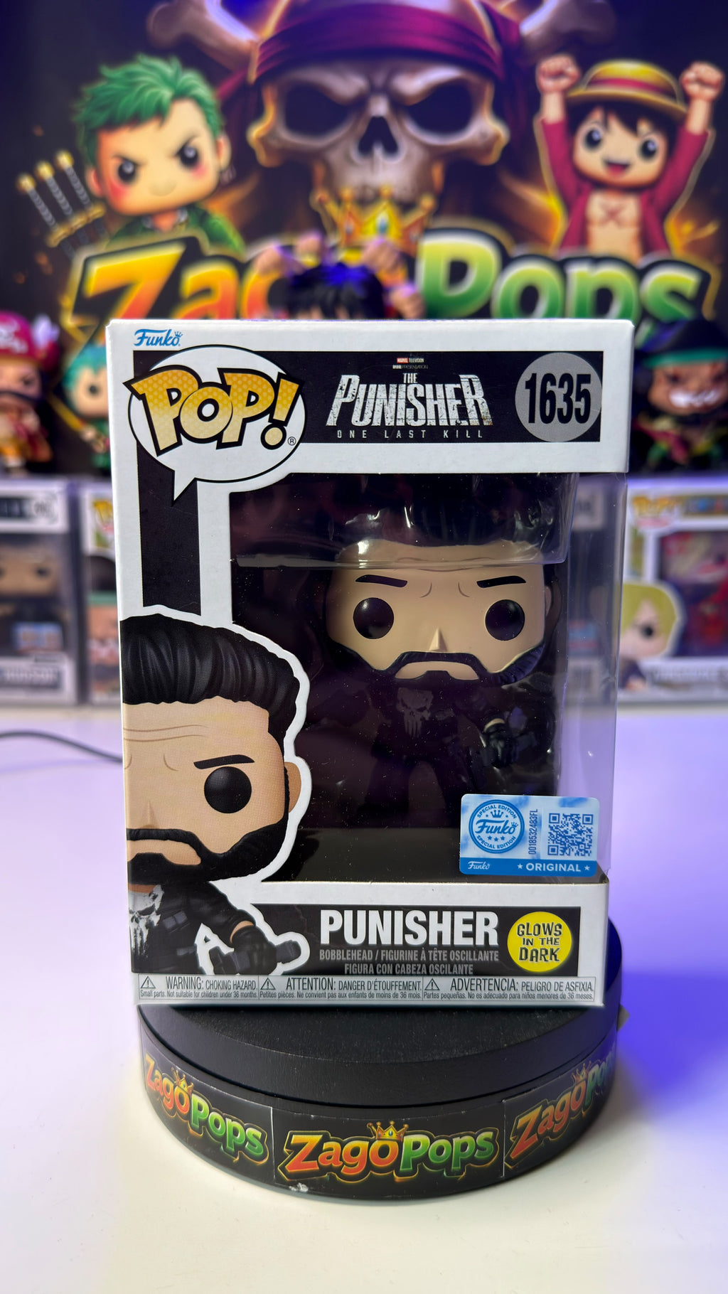 Funko Pop Punisher 1635 Glows in the Dark