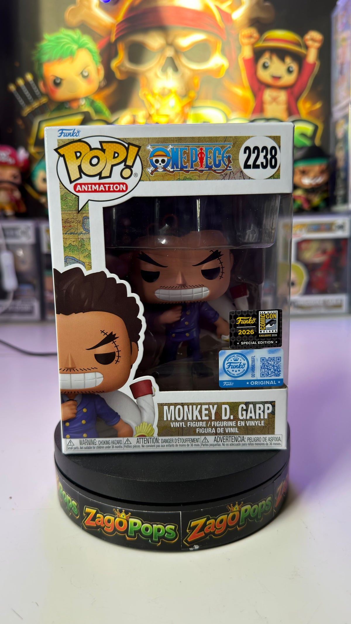 Funko Pop Monkey D. Garp 2238 One Piece SDCC Malaga26