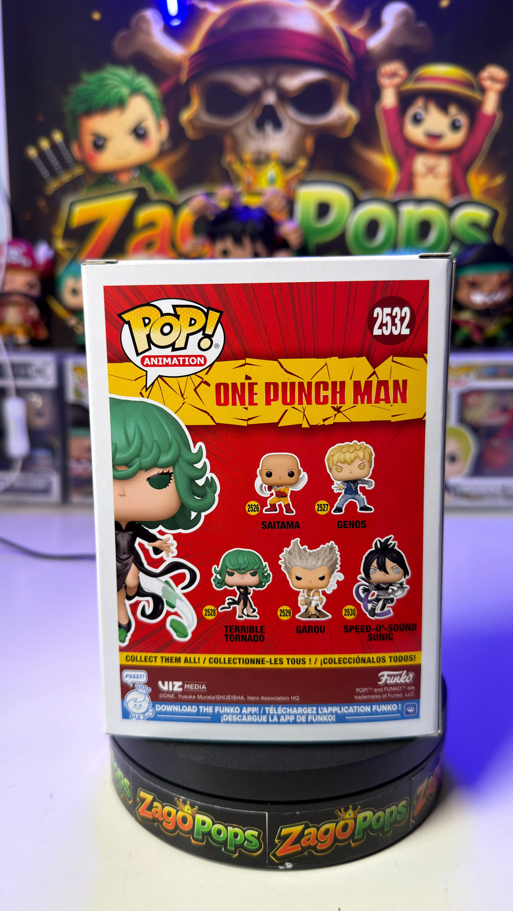 Funko Pop Terrible Tornado 2532 Glows in the Dark One Punch Man