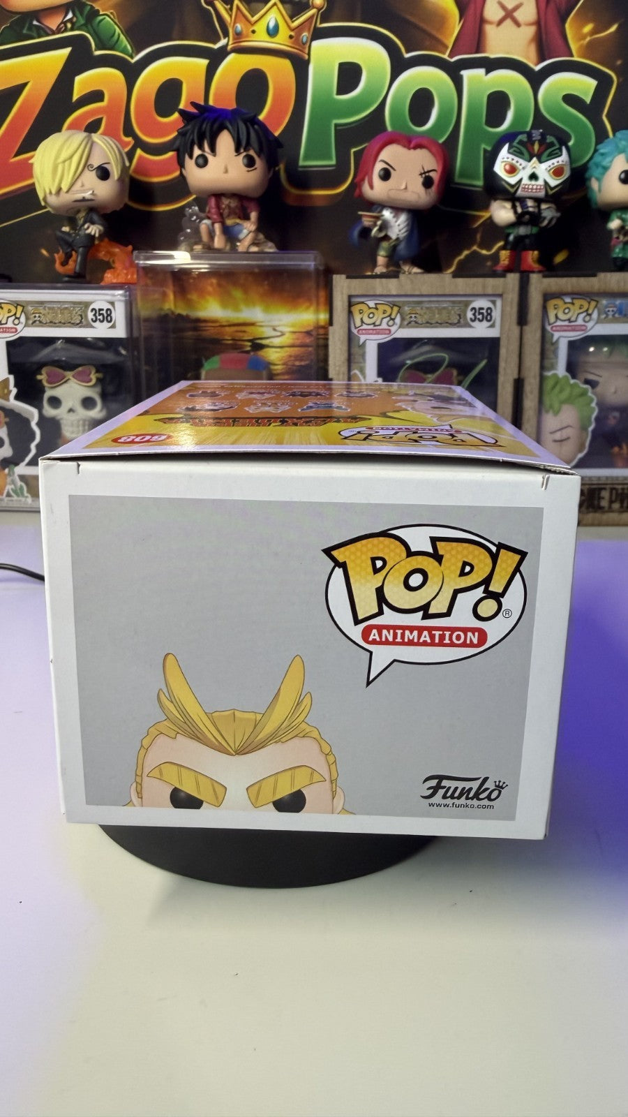 Funko Pop Silver Age All Might 608 Glows in the Dark Hot Topic  My Hero Academia