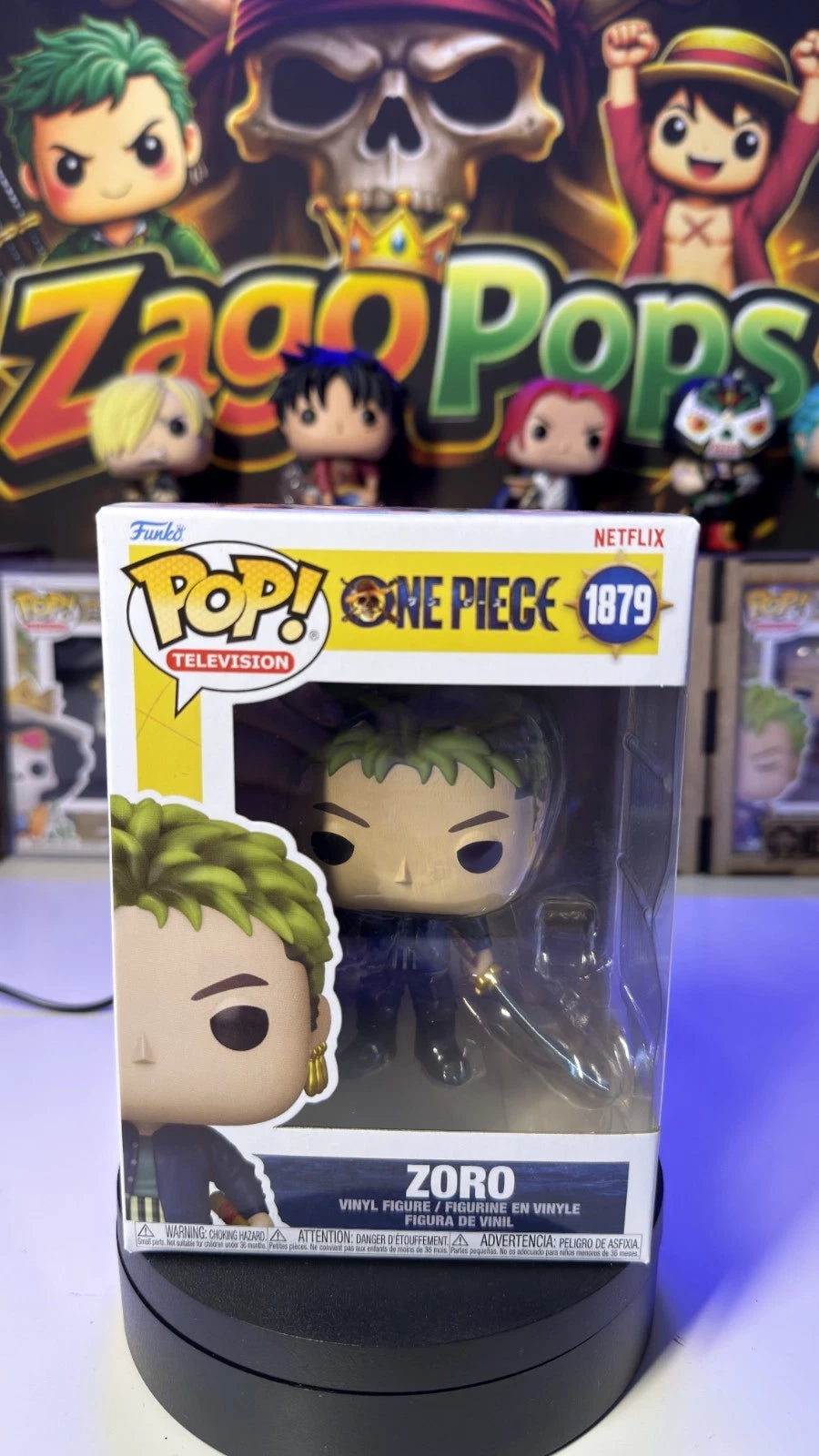 Funko Pop Zoro 1879 One Piece Netflix