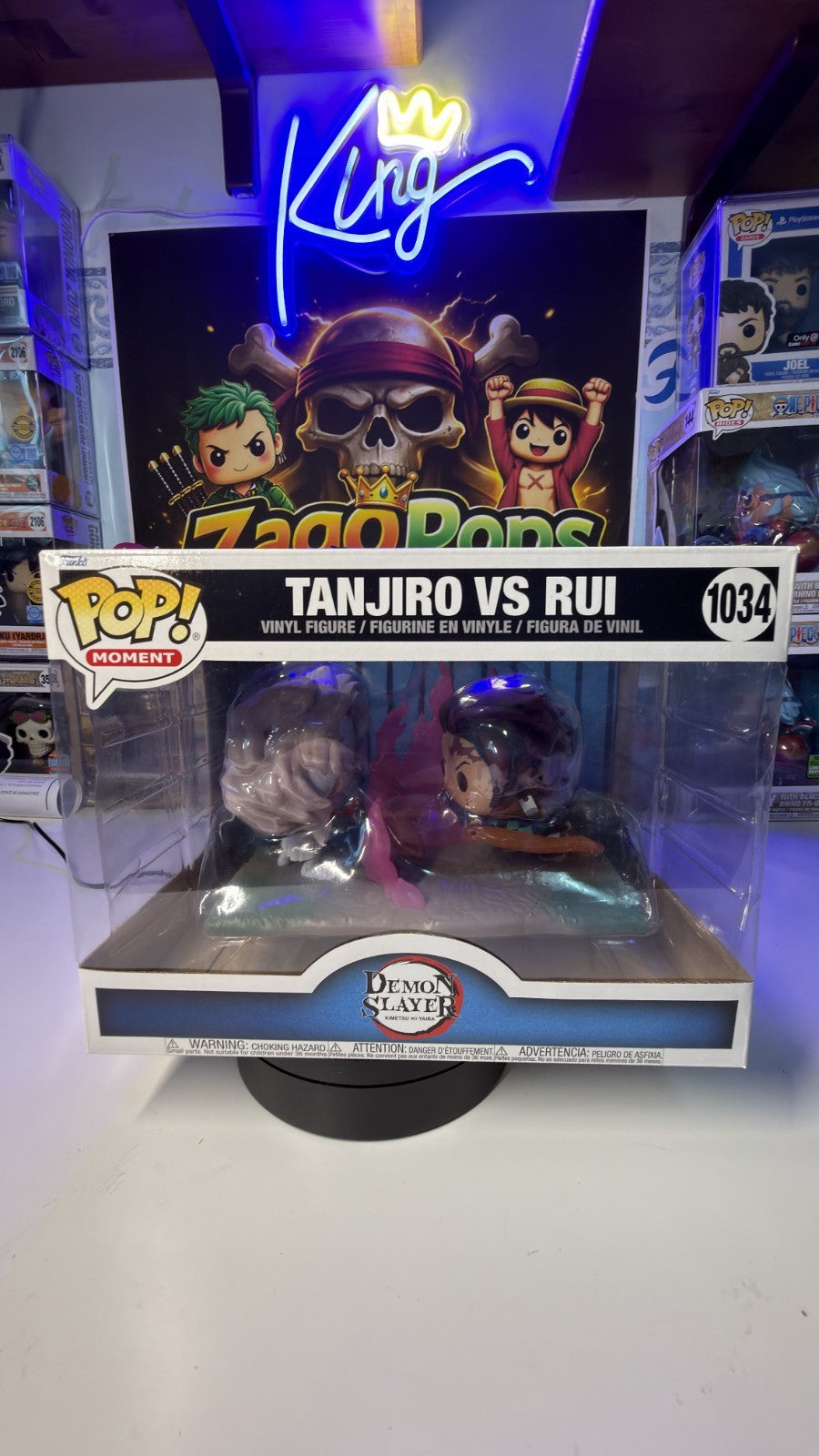 Funko Pop Tanjiro vs Rui 1034 Demon Slayer
