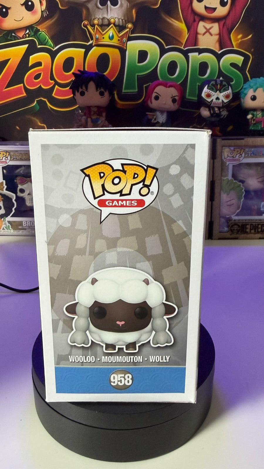 Funko Pop Wooloo Moumouton Wolly 958 Pokemon