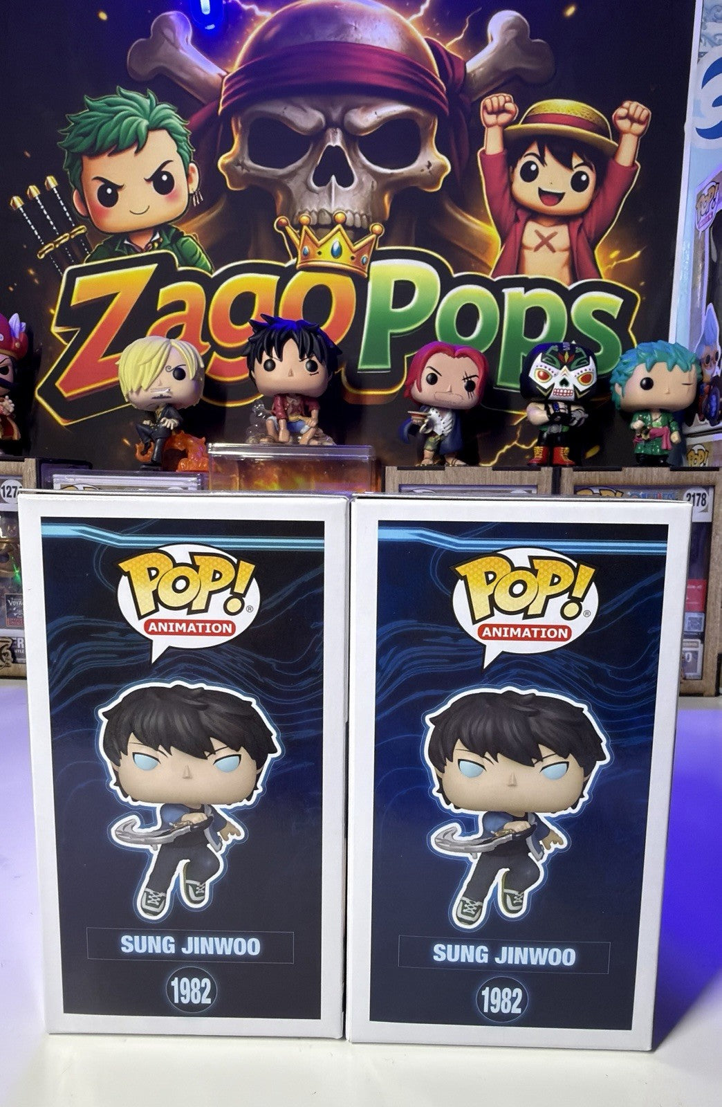Funko Pop Bundle Sung Jinwoo 1982 Glow Chase Solo Leveling