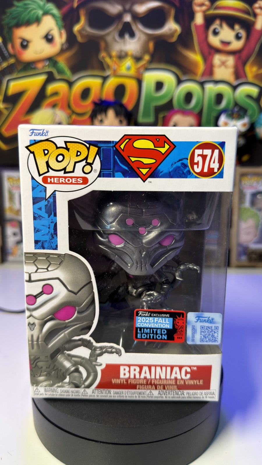 Funko Pop Brainiac 574 Fall Convention 2025 Superman