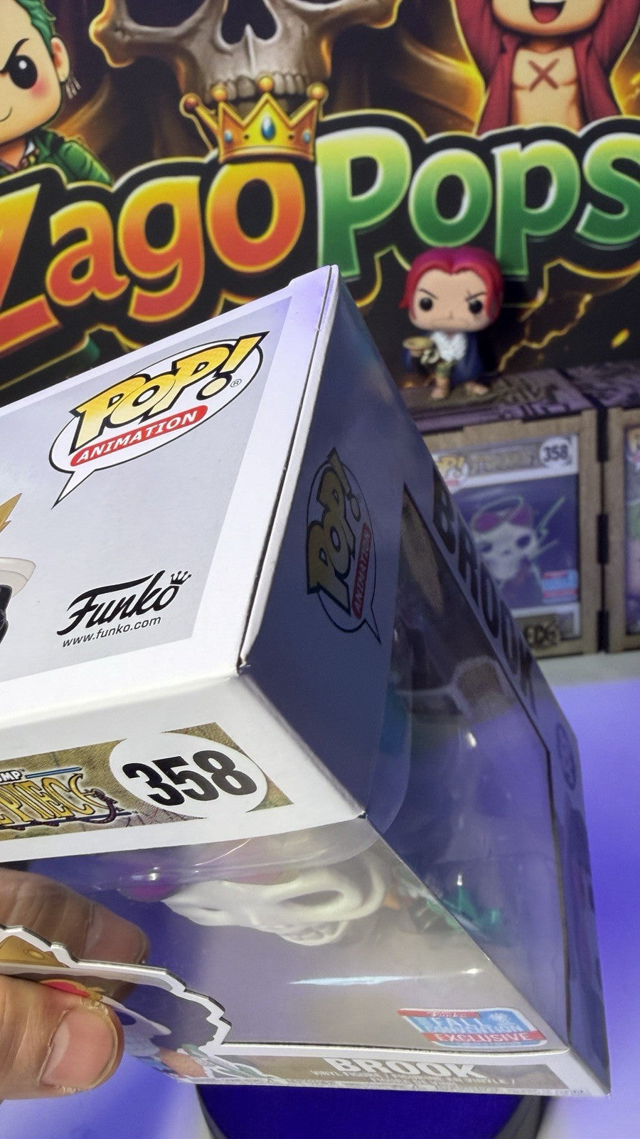 Funko Pop Brook 358 Barcode USA Originale One Piece