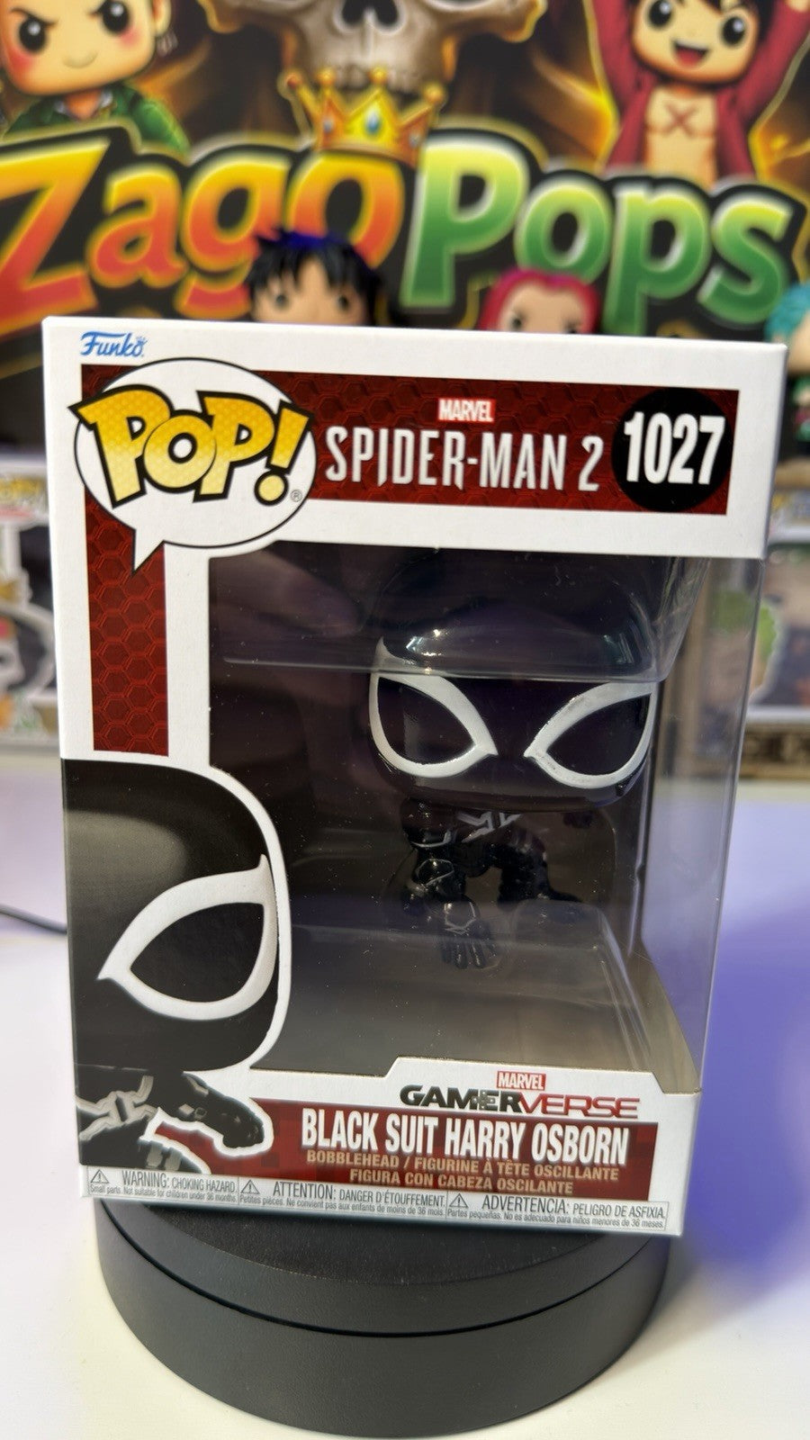 Funko Pop Black Suit Harry Osborn 1027 Spider Man