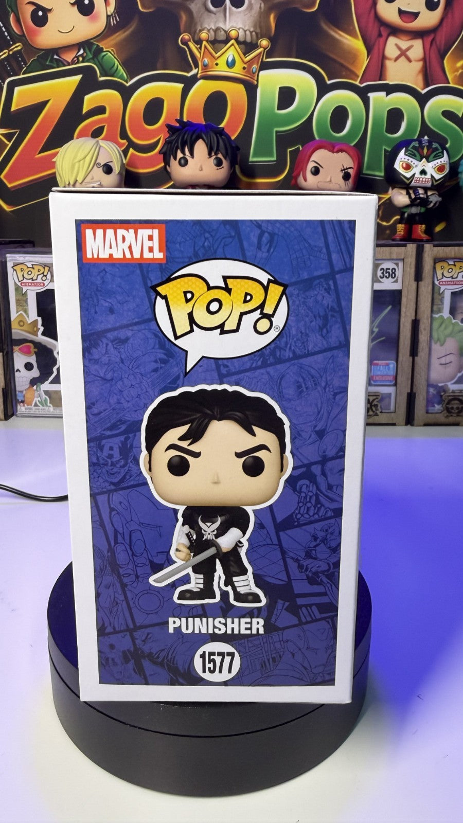 Funko Pop Punisher 1577 ComicCon Emerald 2026 Marvel