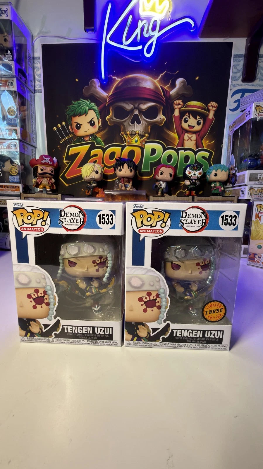 Funko Pop Bundle Tengen Uzui 1533 Chase Demon Slayer