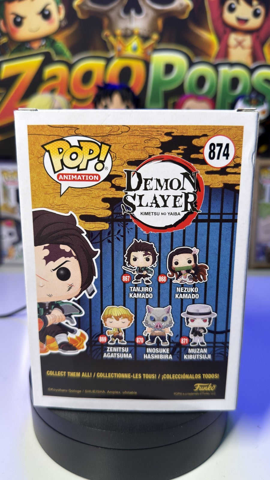 Funko Pop Tanjiro Kamado 874 Galactic Toys Exclusive Demon Slayer