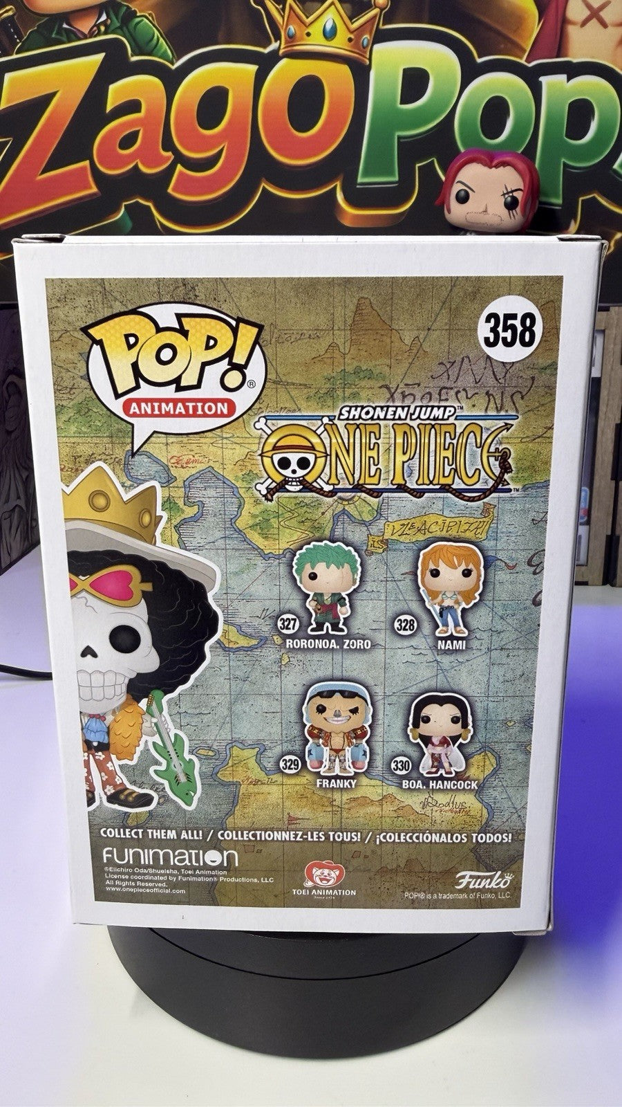 Funko Pop Brook 358 Barcode USA Originale One Piece