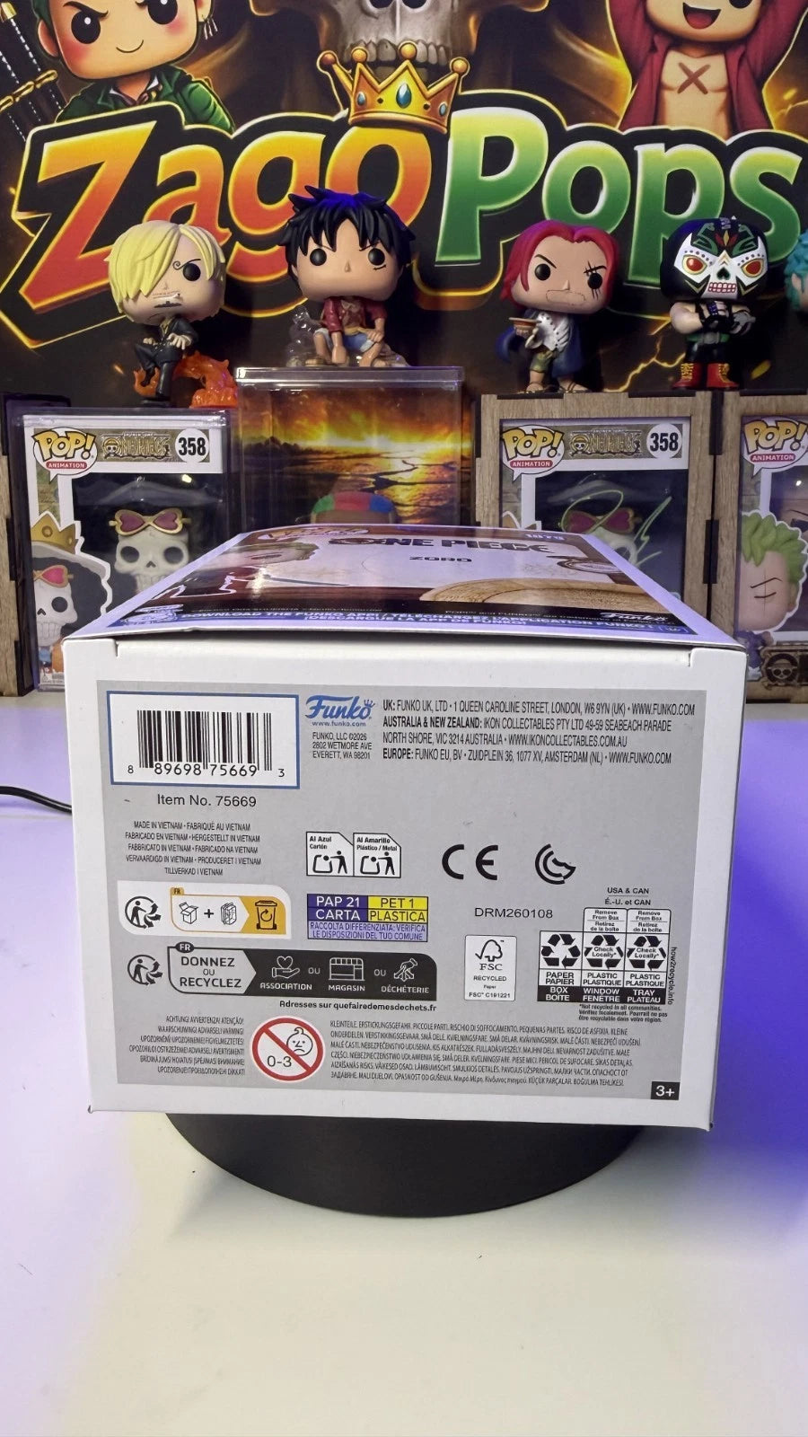Funko Pop Zoro 1879 One Piece Netflix