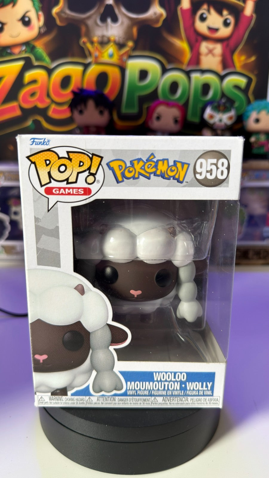 Funko Pop Wooloo Moumouton Wolly 958 Pokemon