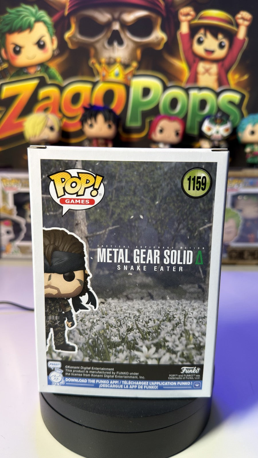 Funko Pop Naked Snake Big Boss 1159 Metal Gear Solid