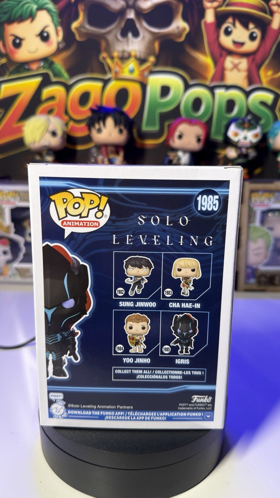 Funko Pop Igris 1985 Solo Leveling