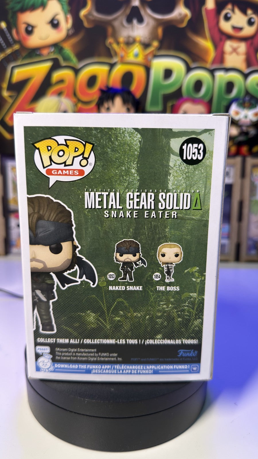Funko Pop Naked Snake 1053 Metal Gear Solid