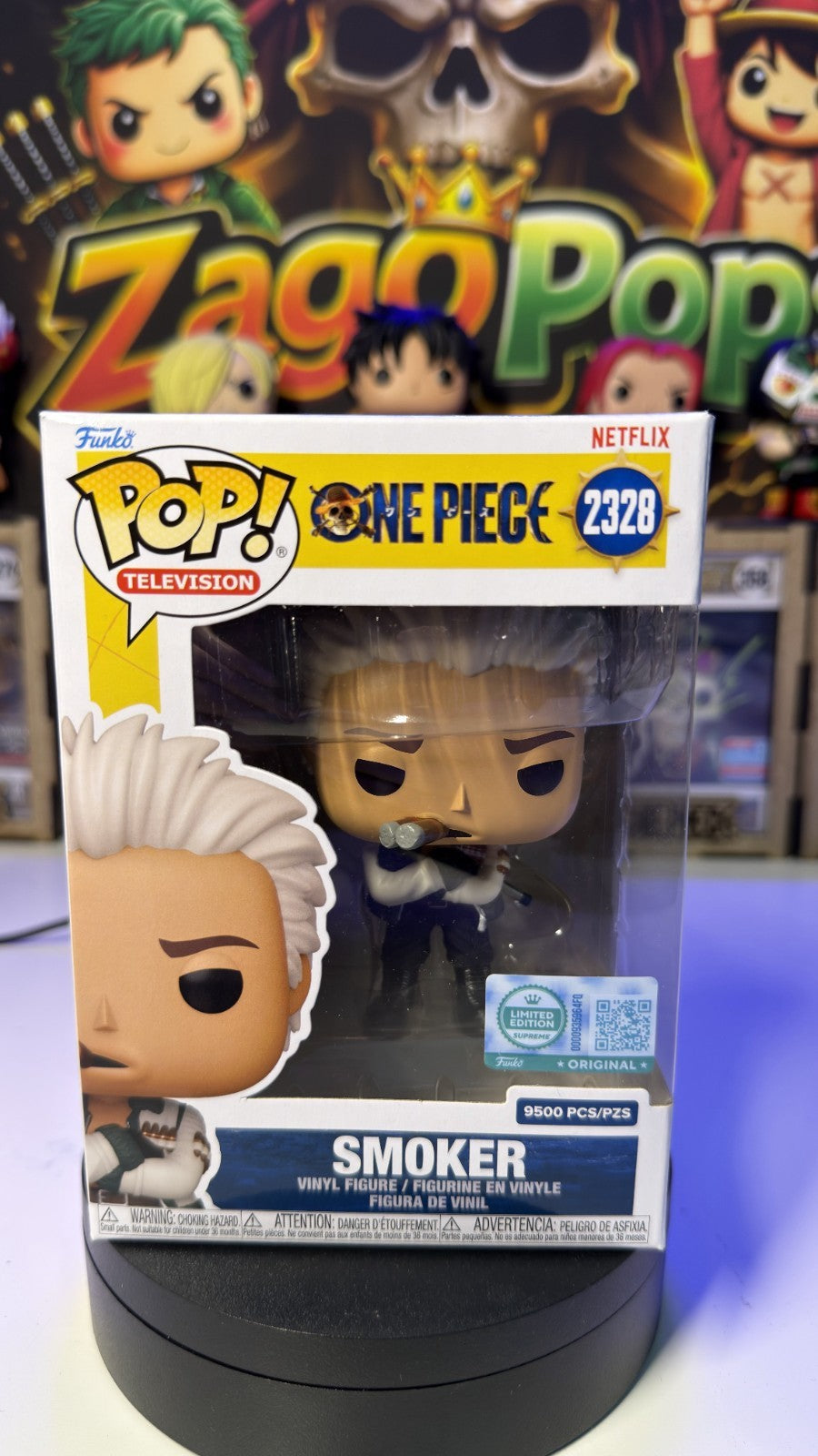 Funko Pop Smoker 2328 Limited Edition 9500 Pcs One Piece Netflix