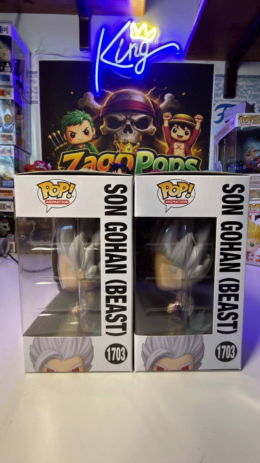 Funko Pop Bundle Son Gohan Beast 1703 Glow Chase Dragon Ball