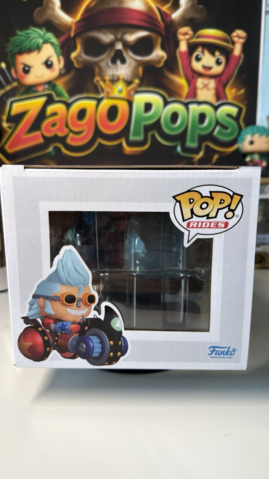 Funko Pop Franky With Rhino 144 One Piece