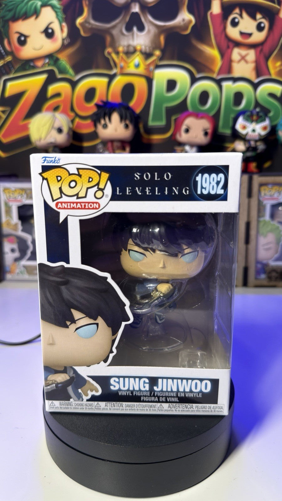 Funko Pop Sung Jinwoo 1982 Solo Leveling