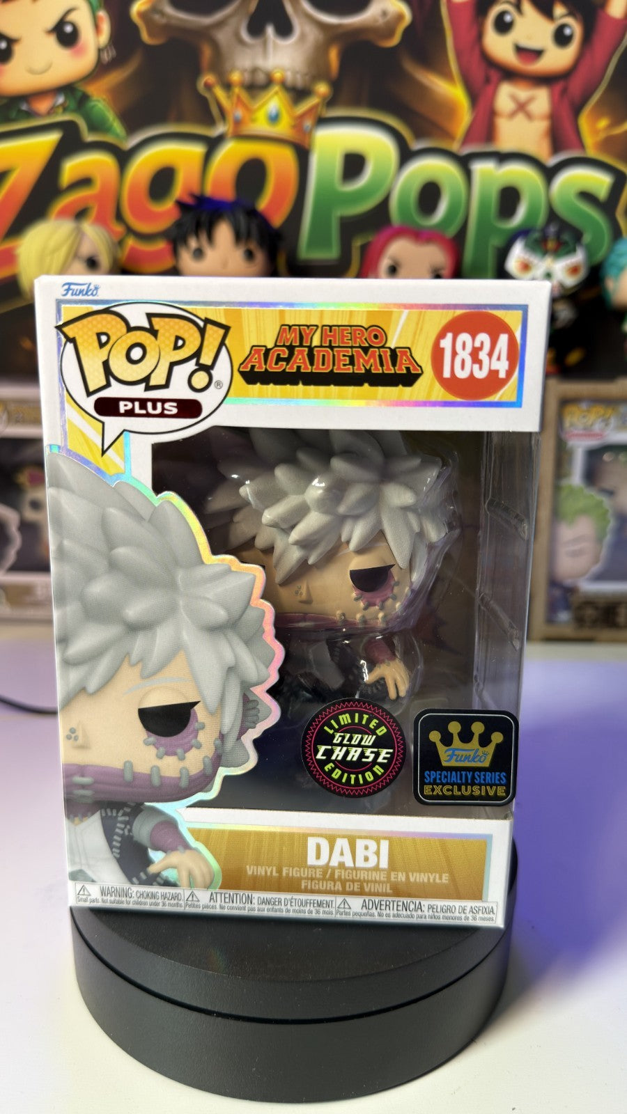 Funko Pop Dabi 1834 Glow Chase Specialty Series Exc. My Hero Academia