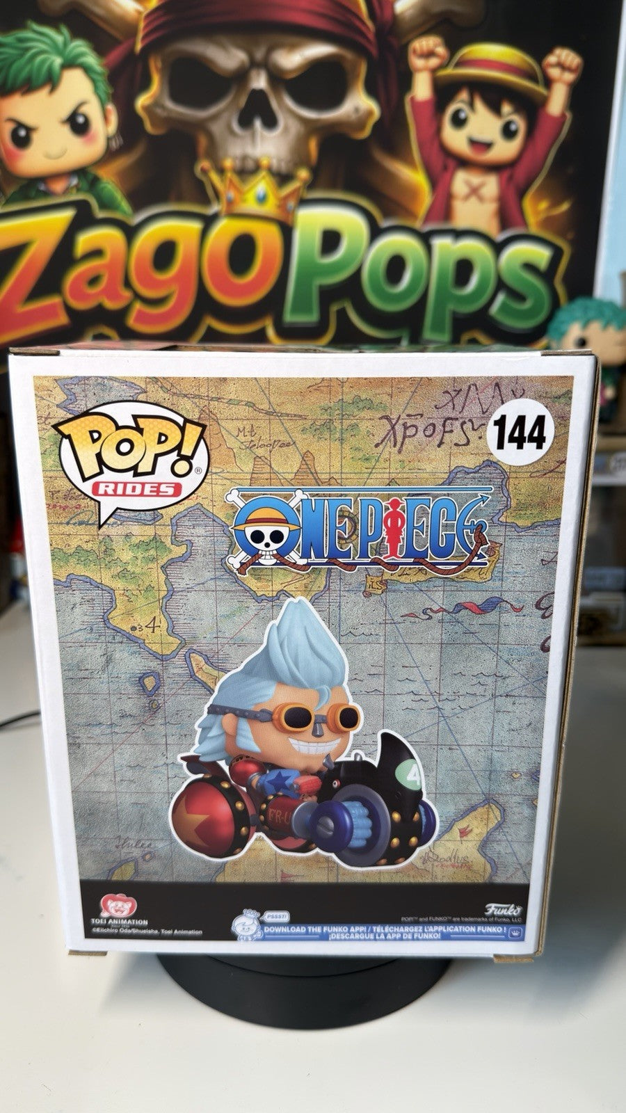 Funko Pop Franky With Rhino 144 One Piece